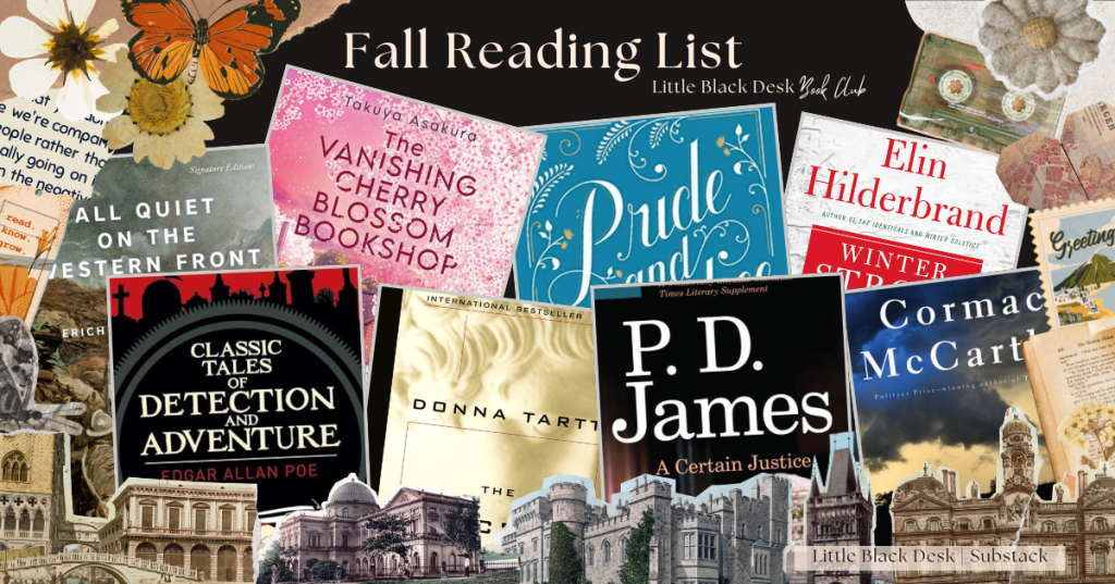 The Fall Reading List: LBD Book Club